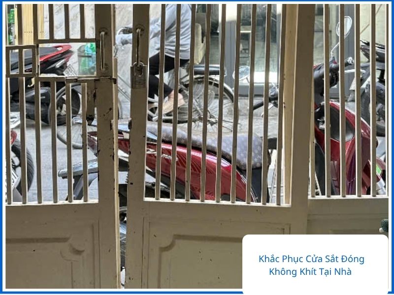 Cách khắc phục cửa sắt đóng không khít tại nhà đơn giản và hiệu quả.