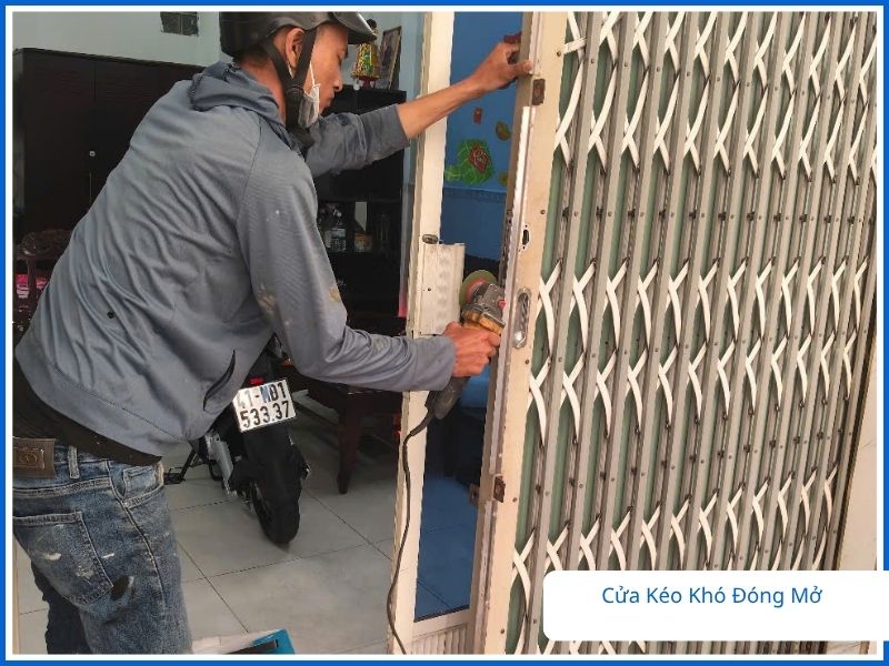 Khắc phục lỗi cửa kéo không đóng mở được do lệch đường ray