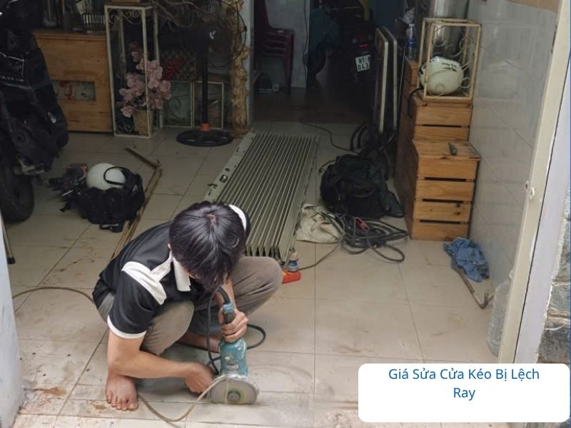 Báo giá sửa cửa kéo bị lệch ray minh bạch giá rẻ TPHCM