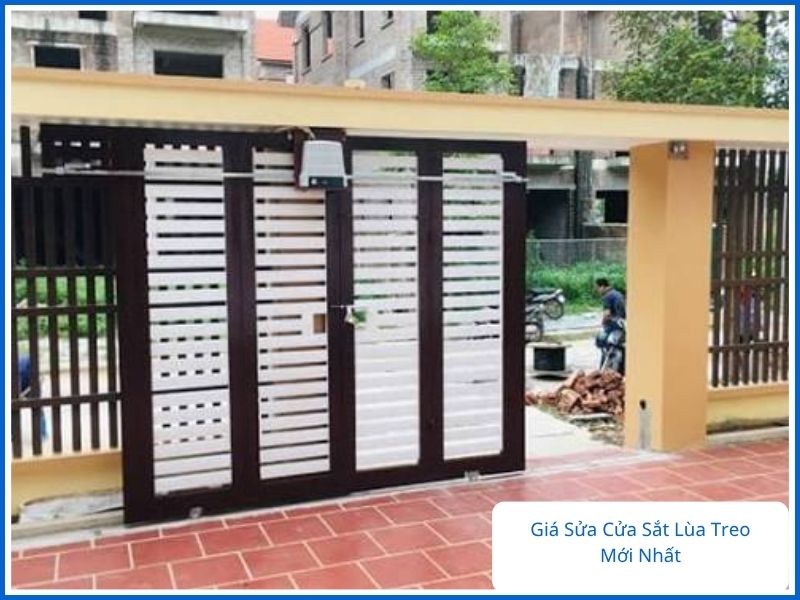 Báo giá sửa cửa sắt lùa treo mới nhất 2026