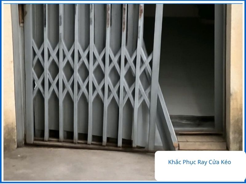 Khắc phục ray cửa kéo bị cong méo biến dạng tận nhà