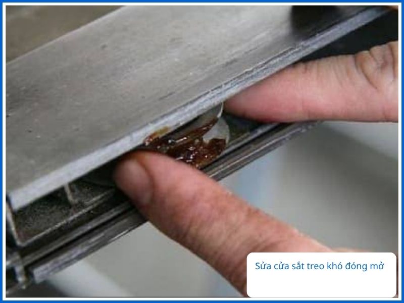 Khắc phục lỗi cửa sắt treo khó đóng mở tại nhà