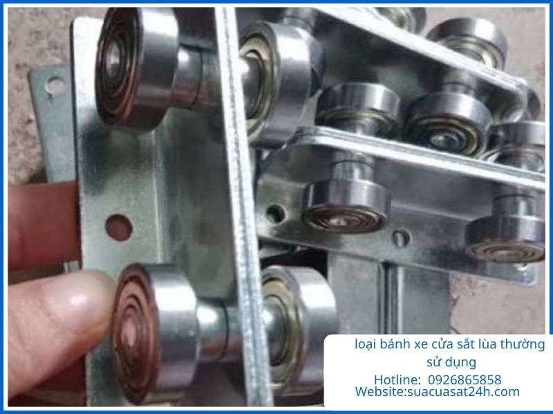 Tổng hợp các loại bánh xe cửa sắt lùa thường sử dụng nhất