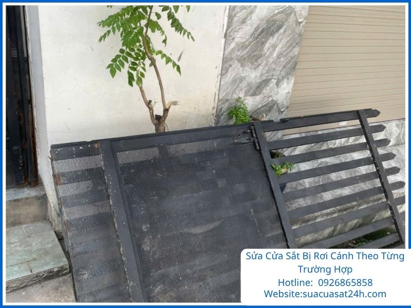 Phương án thi công sửa cửa sắt bị rơi cánh theo từng trường hợp cụ thể